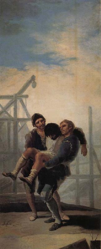 Francisco Goya Wounded Mason